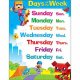 【T-38375】LEARNING CHART "DAYS OF THE WEEK"