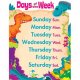 【T-38481】LEARNING CHART "DAYS OF THE WEEK"