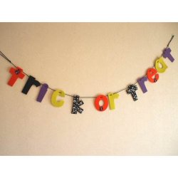 画像1: 【MSD-28570】FELT HALLOWEEN SIGN GARLAND [150CM]