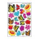 【T-83033】MIXED SHAPE STINKY STICKER  "GARDEN DELIGHTS (Floral)"