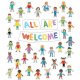 【CD-110533】BULLETIN BOARD (POSTER) SET "ALL ARE WELCOME"