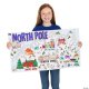 【IN-145089】COLOR-YOUR-OWN NORTH POLE MAP