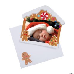 画像1: 【IN-133189】GINGERBREAD PHOTO CARDS & ENVELOPES(SET OF 3)