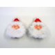 【MOF-41764】SANTA FACE WOOD CLIPS (SET OF 2)