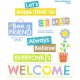 【T-8324】BULLETIN BOARD (POSTER) SET "ALWAYS WELCOME"