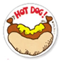 画像1: 【T-83631】STINKY STIKCER "HOT DOG! (Hot Dog)"