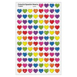 画像1: 【T-46407】SPARKLE CHART STICKERS  "COLORFUL  SPARKLE HEARTSS"