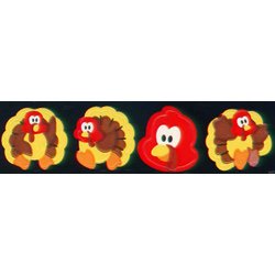 画像1: 【T-46067】CHART STICKER  "TURKEY TIME"