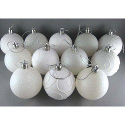 画像1: 【FES-4054】FESTIVE DECORATION BALL SET "SNOW WHITE"