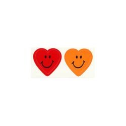 画像1: 【T-46080】CHART SHAPE STICKER  "HEART SMILES"