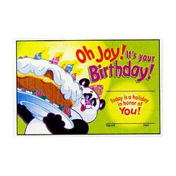 画像1: 【T-8101】RECOGNITION AWARD  "OH JOY! IT'S YOUR BIRTHDAY!"