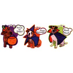 画像1: 【J-192003】CUTOUT "HALLOWEEN DOGS SET"