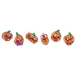 画像1: 【T-63007】SPARKLE STICKER  "PARTY PUMPKINS"