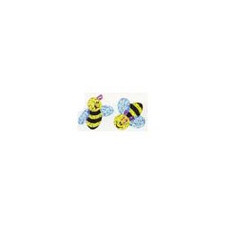 画像1: 【T-63031】SPARKLE STICKER "BUZZING BUMBLEBEES"