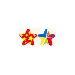 画像1: 【T-46082】CHART SHAPE STICKER  "STAR MEDLEY"