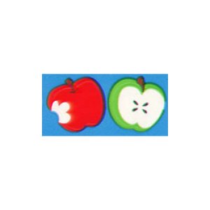 画像: 【T-46070】CHART SHAPE STICKER  "TASTY APPLES"