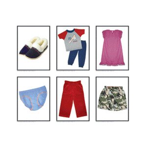 画像: 【KE-845023】PHOTO LEARNING CARDS "NOUNS:CHILDREN'S CLOTHING"