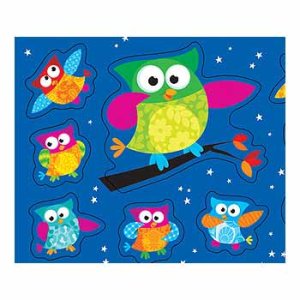 画像: 【T-46322】SHAPE STICKER  "OWL-STARS!"【在庫限定商品】