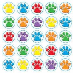 画像: 【T-46195】CHART STICKER  "PAW PRINTS"