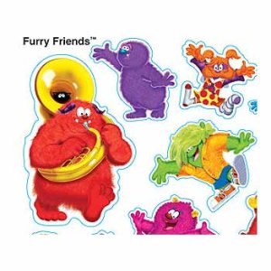 画像: 【T-46321】SHAPE STICKER  "FURRY FRIENDS"【在庫限定商品】