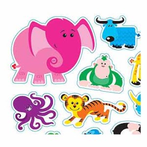 画像: 【T-46328】SHAPE STICKER  "AWESOME ANIMALS"