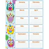 画像: 【CD-114199】LEARNING CHART "COLORFUL OWLS BIRTHDAY"