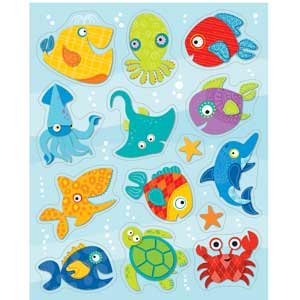 画像: 【CD-168151】SHAPE STICKER  "SEASIDE SPLASH"