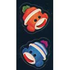 画像: 【T-46087】CHART SHAPE STICKER  "SOCK MONKEYS"【在庫限定商品】