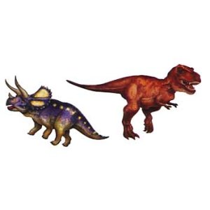 画像: 【T-46329】SHAPE STICKER  "DINOSAURS"