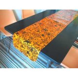 画像: 【IN-606616】ORANGE & BLACK TABLE RUNNER