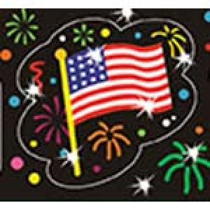 画像: 【T-37007】FOIL BRIGHT STICKER "FLOWING FLAGS"【在庫限定商品】