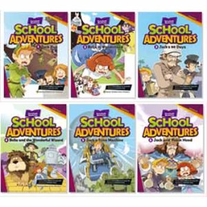 画像: 【TL-9079】CD付き絵本 "SCHOOL ADVENTURES"-LEVEL 2 SET（CD付き６冊）