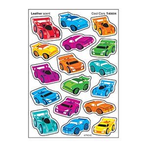 画像: 【T-83034】MIXED SHAPE STINKY STICKER  "COOL CARS (Leather)"【在庫限定商品】