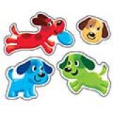 画像: 【T-46347】SHAPE STICKER  "PUPPY PALS"