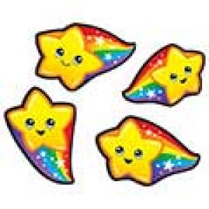 画像: 【T-46345】SHAPE STICKER  "RAINBOW STARS"