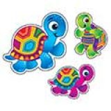 画像: 【T-46343】SHAPE STICKER  "TERRIFIC TURTLES"