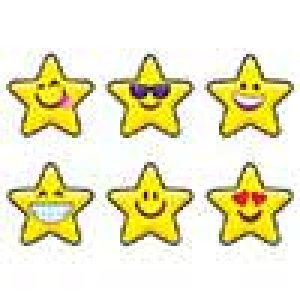 画像: 【T-46092】CHART SHAPE STICKER  "EMOJI STARS"