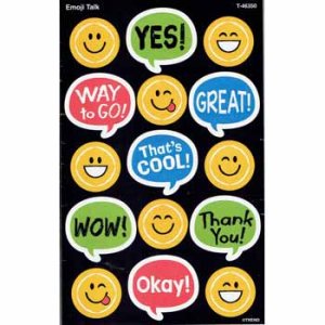 画像: 【T-46350】SHAPE STICKER "EMOJI TALK"