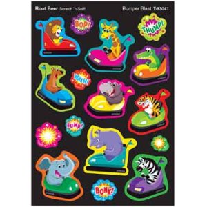 画像: 【T-83041】MIXED SHAPE STINKY STICKER  "BUMPER BLAST(Root Beer)"