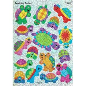 画像: 【T-63037】SPARKLE STICKER  "TWINKLING TURTLES"【在庫限定品】