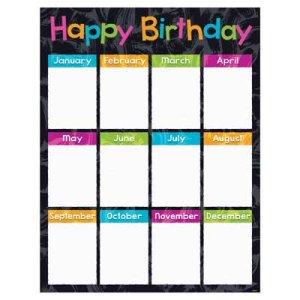 画像: 【T-38401】LEARNING CHART "BIRTHDAY-COLOR HARMONY"