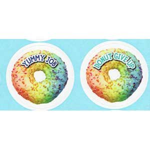 画像: 【CD-168290】SHAPE STICKER  "RAINBOW DONUTS"