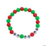 画像: 【IN-91793】HO HO HO  CHRISTMAS BEADED BRACELET CRAFT KIT (DOZ.)