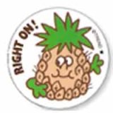 画像: 【T-83617】STINKY STIKCER "RIGHT ON! (Pineapple)"