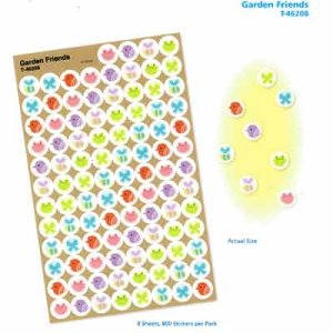 画像: 【T-46208】CHART STICKER  "GARDEN FRIENDS"