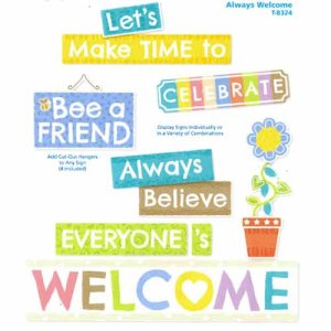 画像: 【T-8324】BULLETIN BOARD (POSTER) SET "ALWAYS WELCOME"