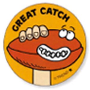 画像: 【T-83630】STINKY STIKCER "GREAT CATCH (Pigskin)"