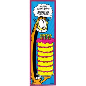 画像: 【T-12023】BOOKMARK "HAPPY BIRTHDAY-GARFIELD"【セール品】