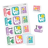 画像: 【T-47408】TEAR & SHARE STICKERS "LOVE PICKLEBALL"