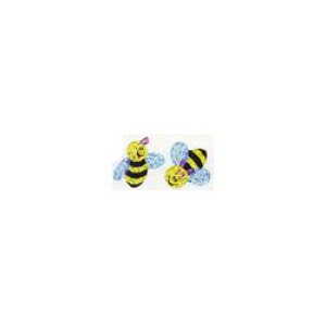 画像: 【T-63031】SPARKLE STICKER  "BUZZING BUMBLEBEES"